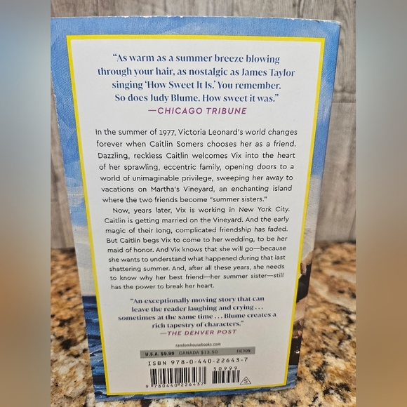 Summer Sisters Judy Blume Novel Paperback Book - Picture 3 of 5